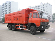 東風后八輪雙橋密封式垃圾車